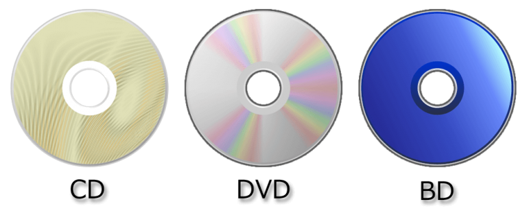 диски cd dvd и bd различаются